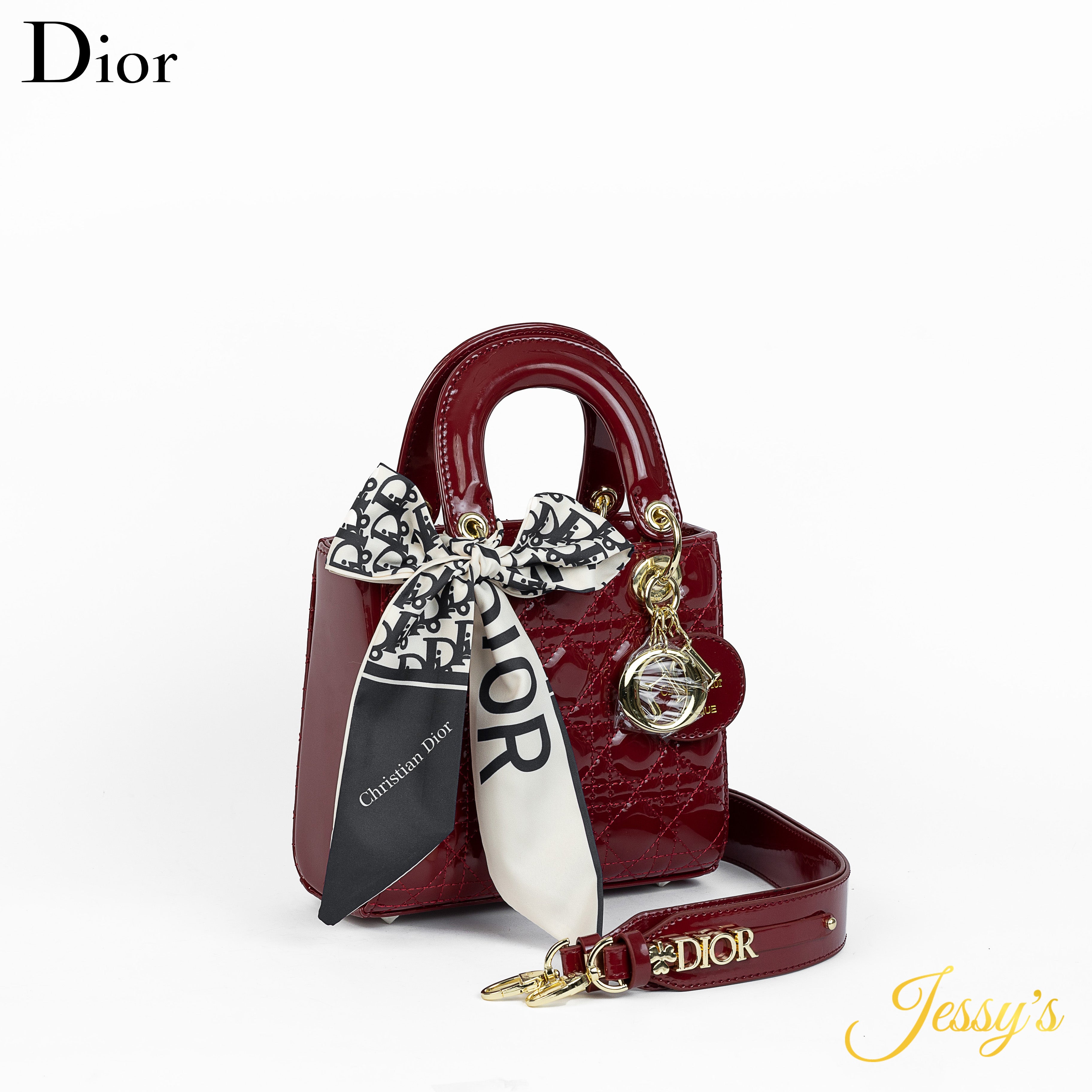 Lady Dior Mini – أحمر