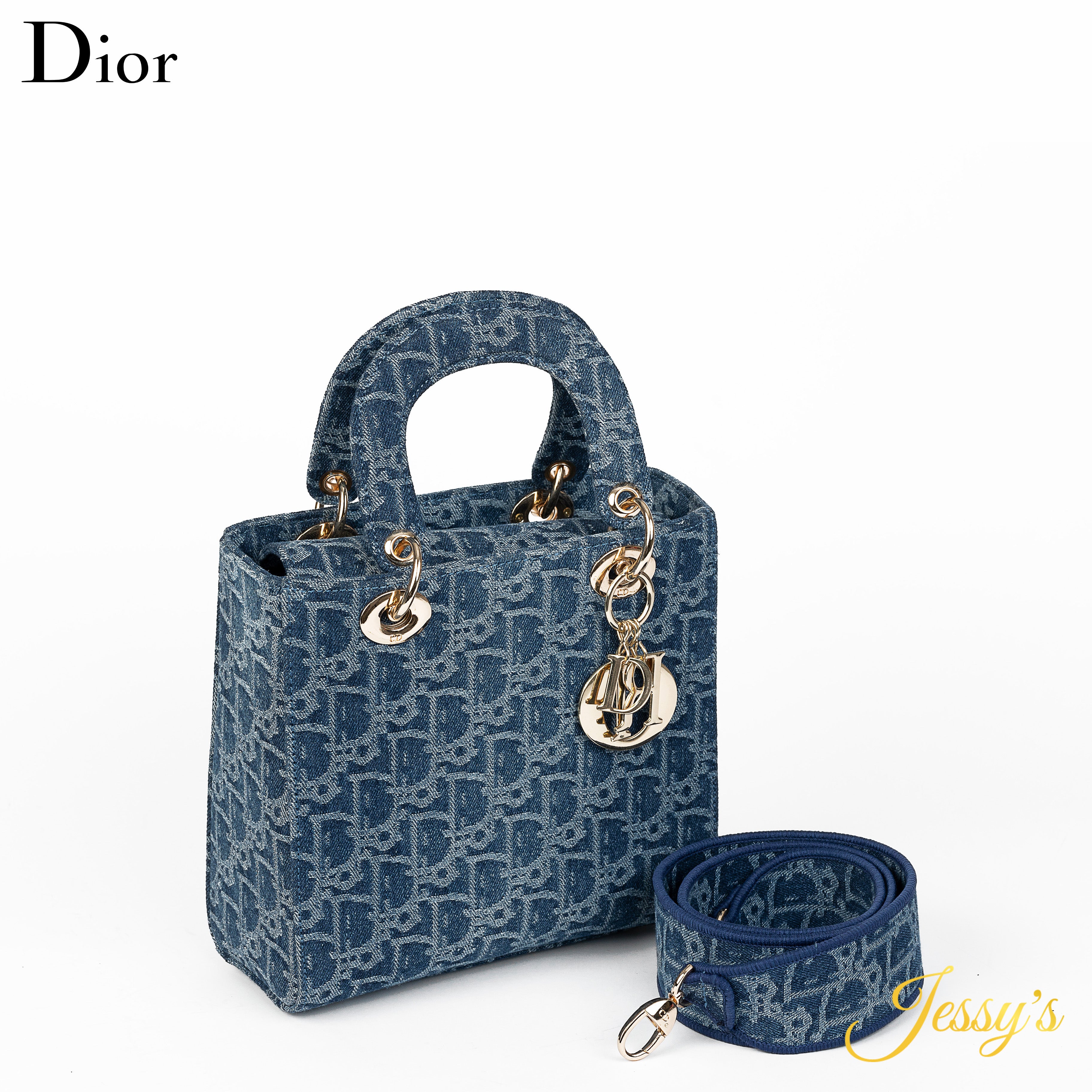 Lady Dior Mini – أزرق