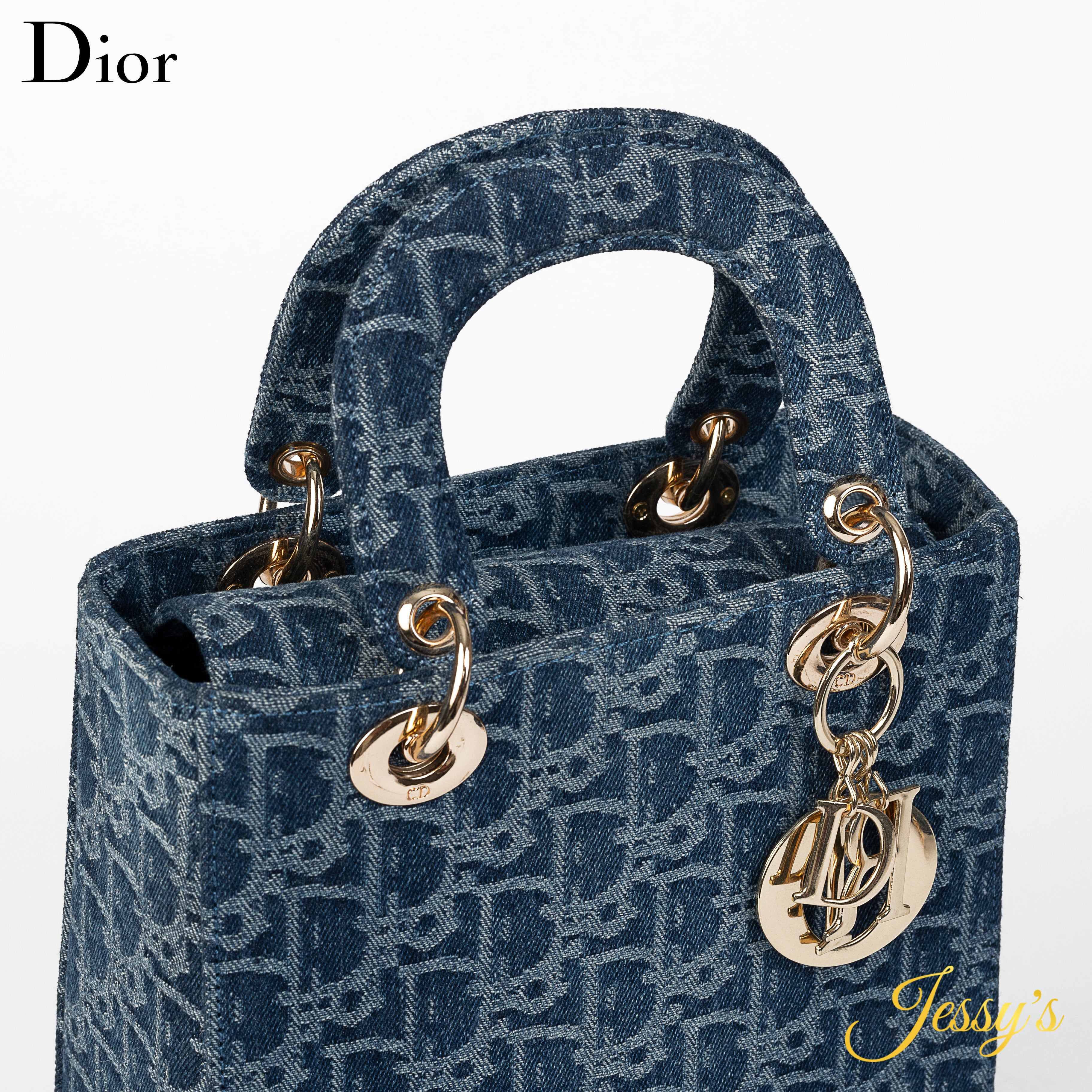 Lady Dior Mini – أزرق