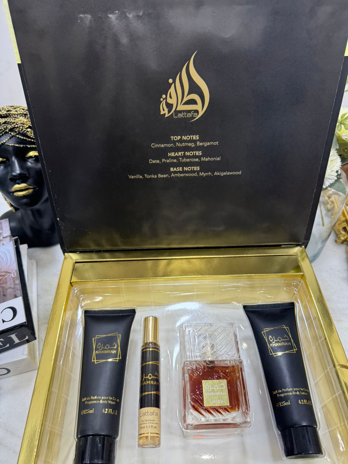 LATTAFA بوكس عطور خمرة