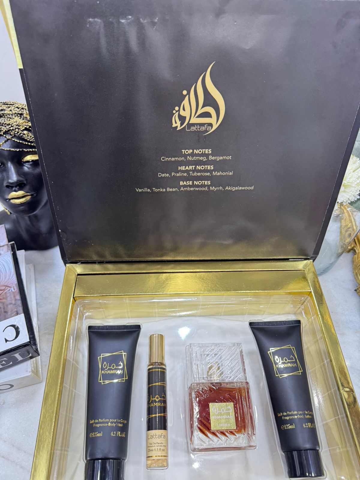 LATTAFA بوكس عطور خمرة