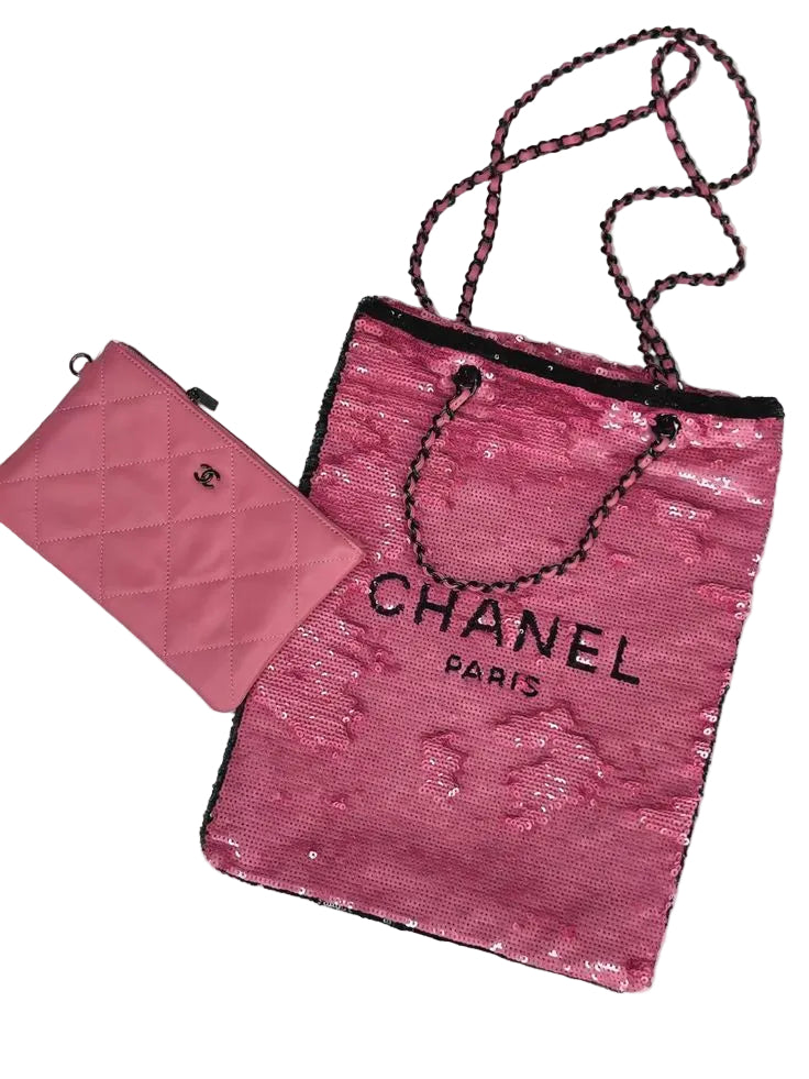 Chanel Pink Sequin