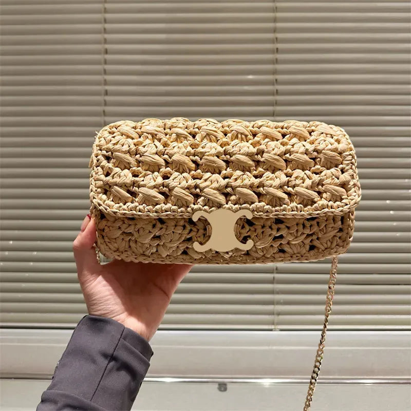 Celine Raffia Crossbody