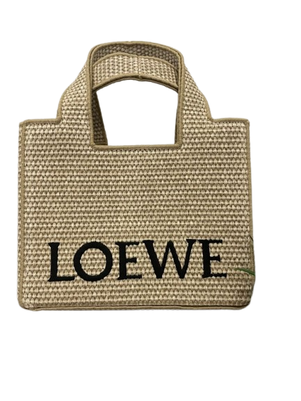 Loewe Square Raffia Bag