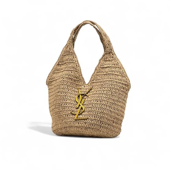 YSL Raffia Tote
