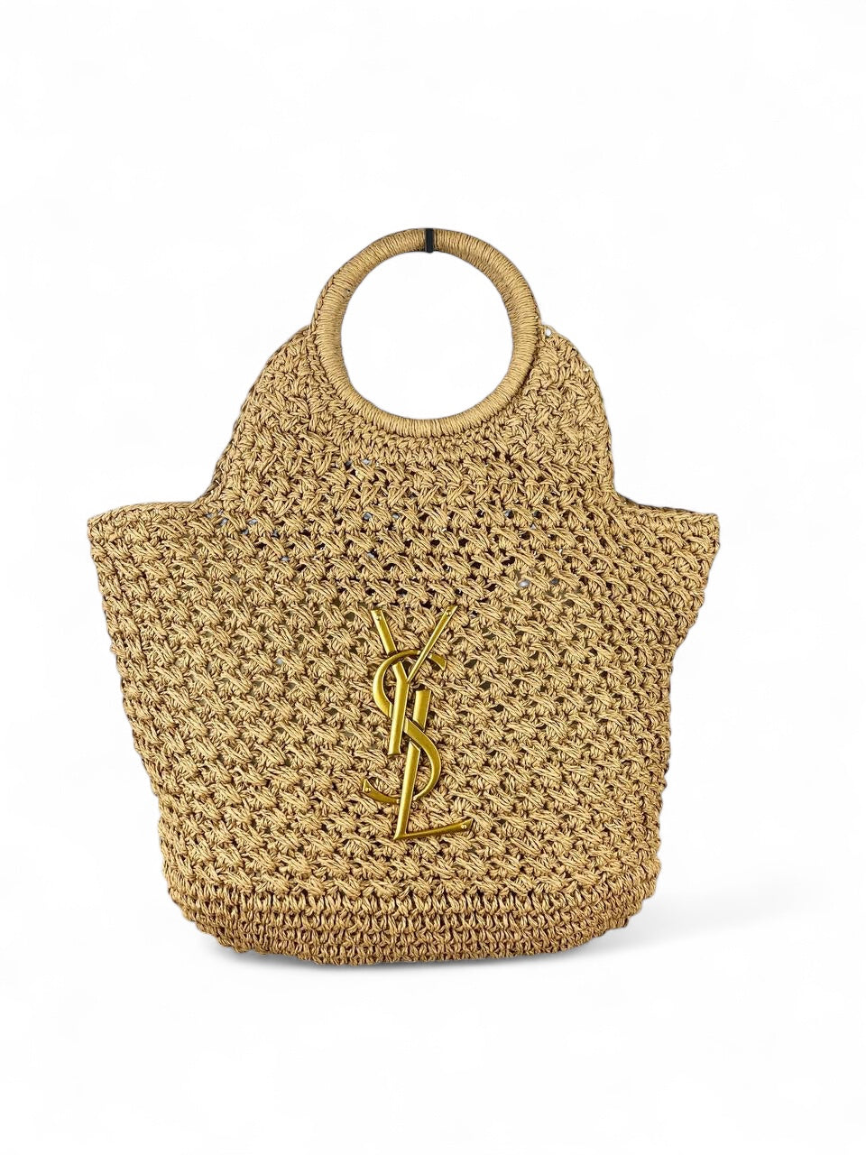 YSL Raffia Tote