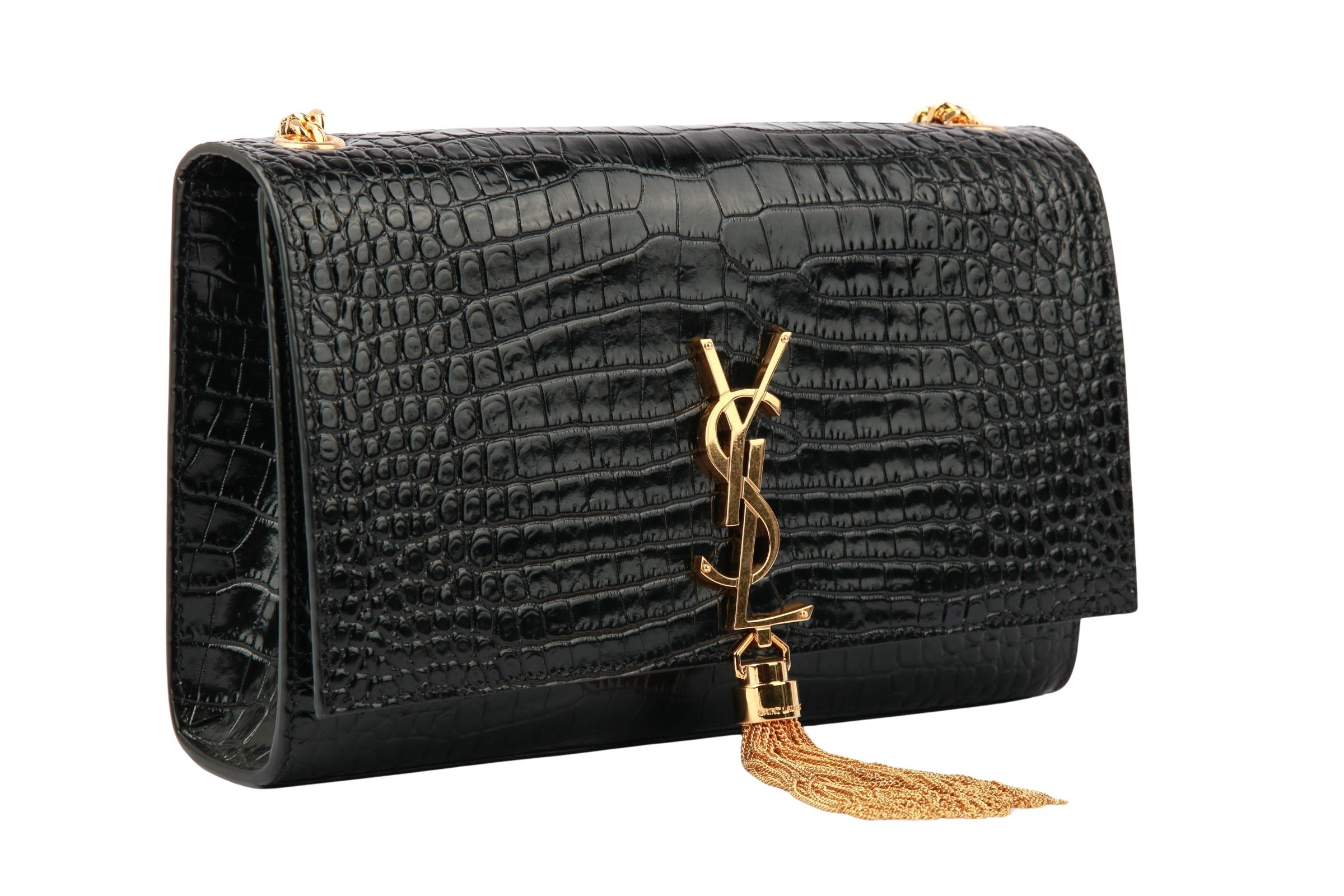 YSL كيت بنقشة جلد التمساح
