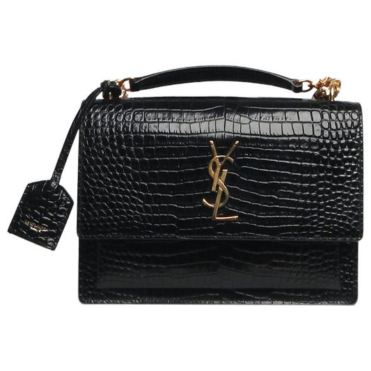YSL Kate Croc-Embossed