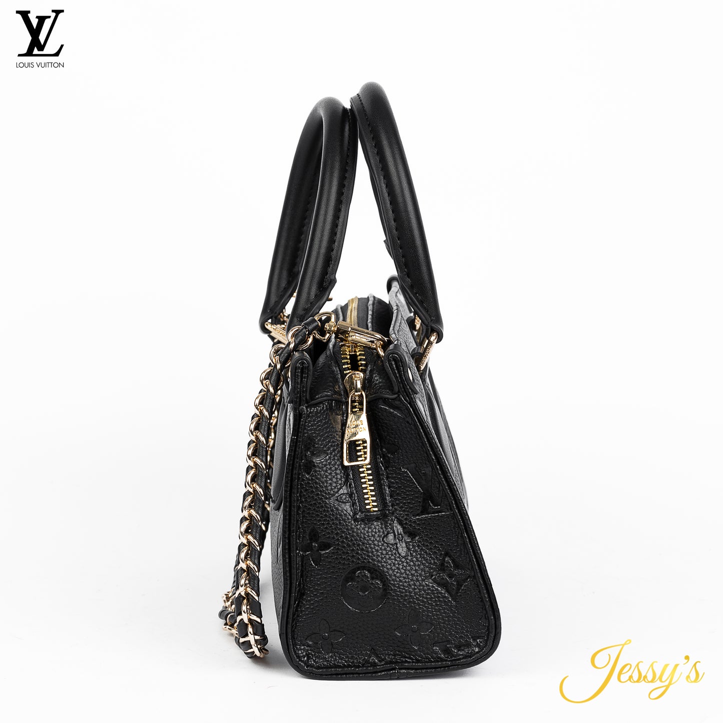 L.v Black Leather