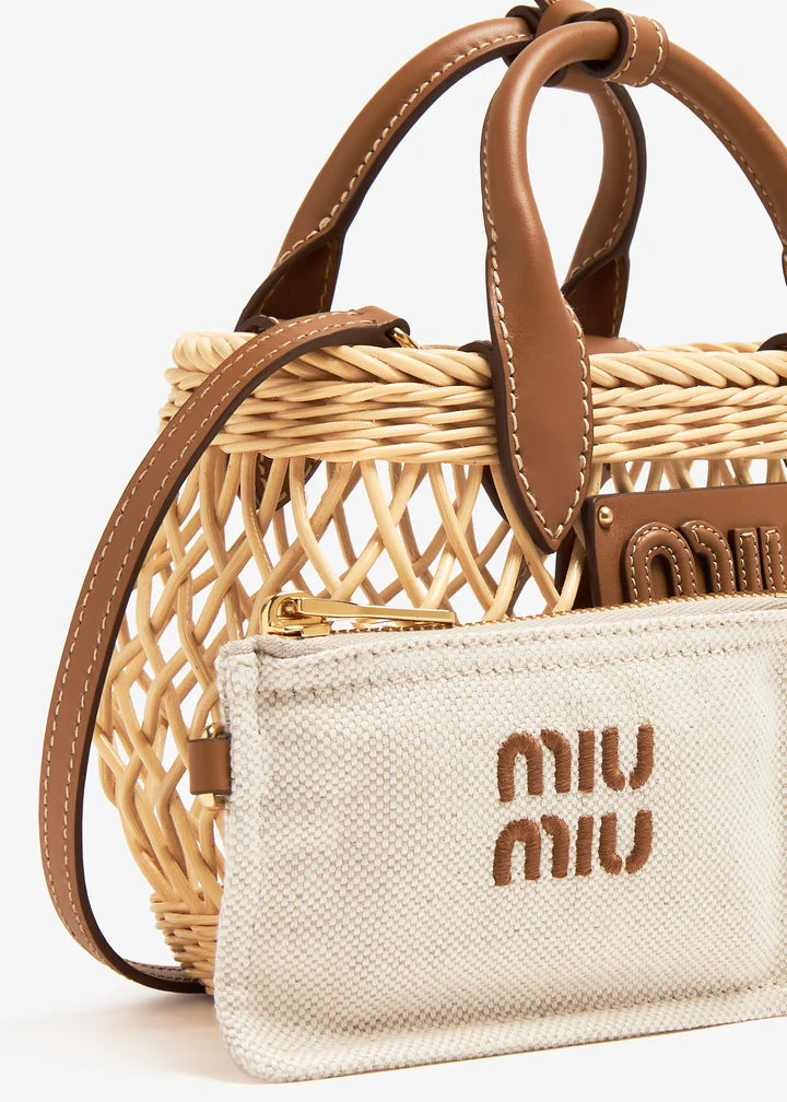 Miu Miu Raffia Tote