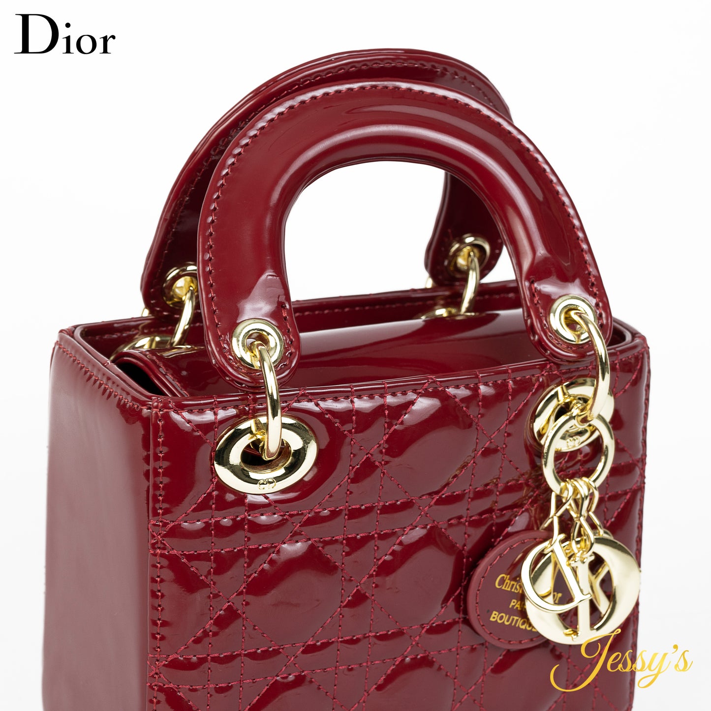 Lady Dior Mini – Burgundy