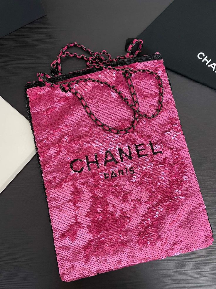 Chanel Pink Sequin