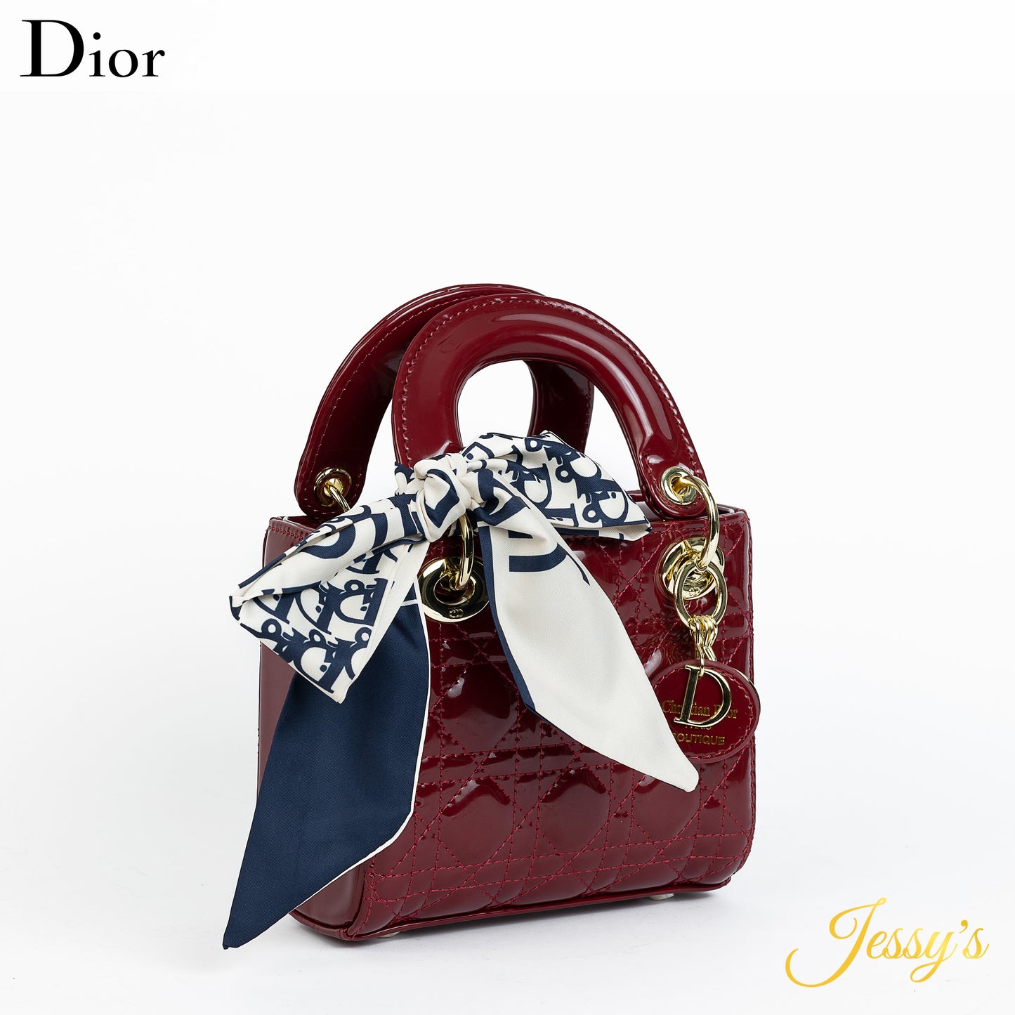 Lady Dior Mini – Burgundy