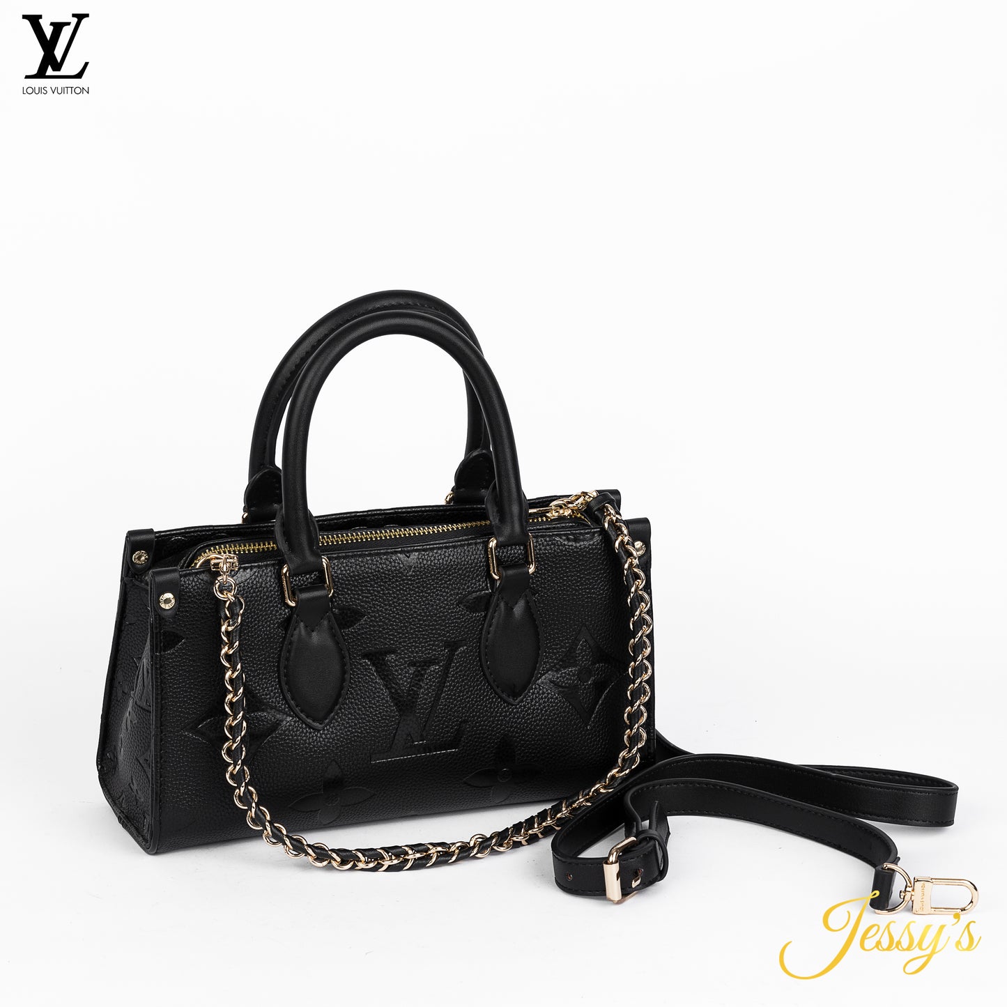 L.v Black Leather