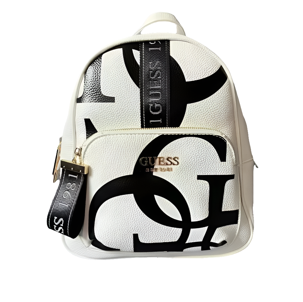 حقيبة ظهر بيضاء من Guess
