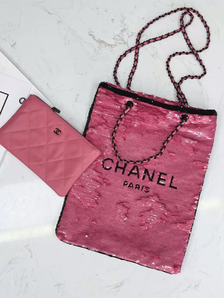 Chanel Pink Sequin