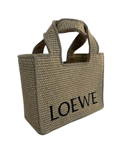 Loewe Square Raffia Bag