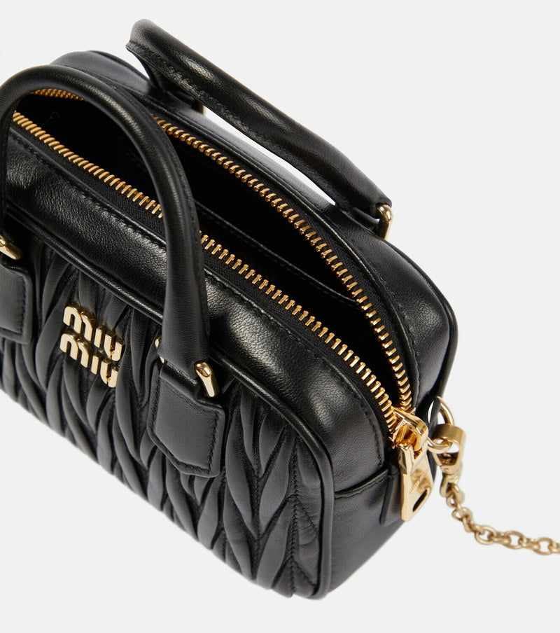 Miu Miu Black Matelassé