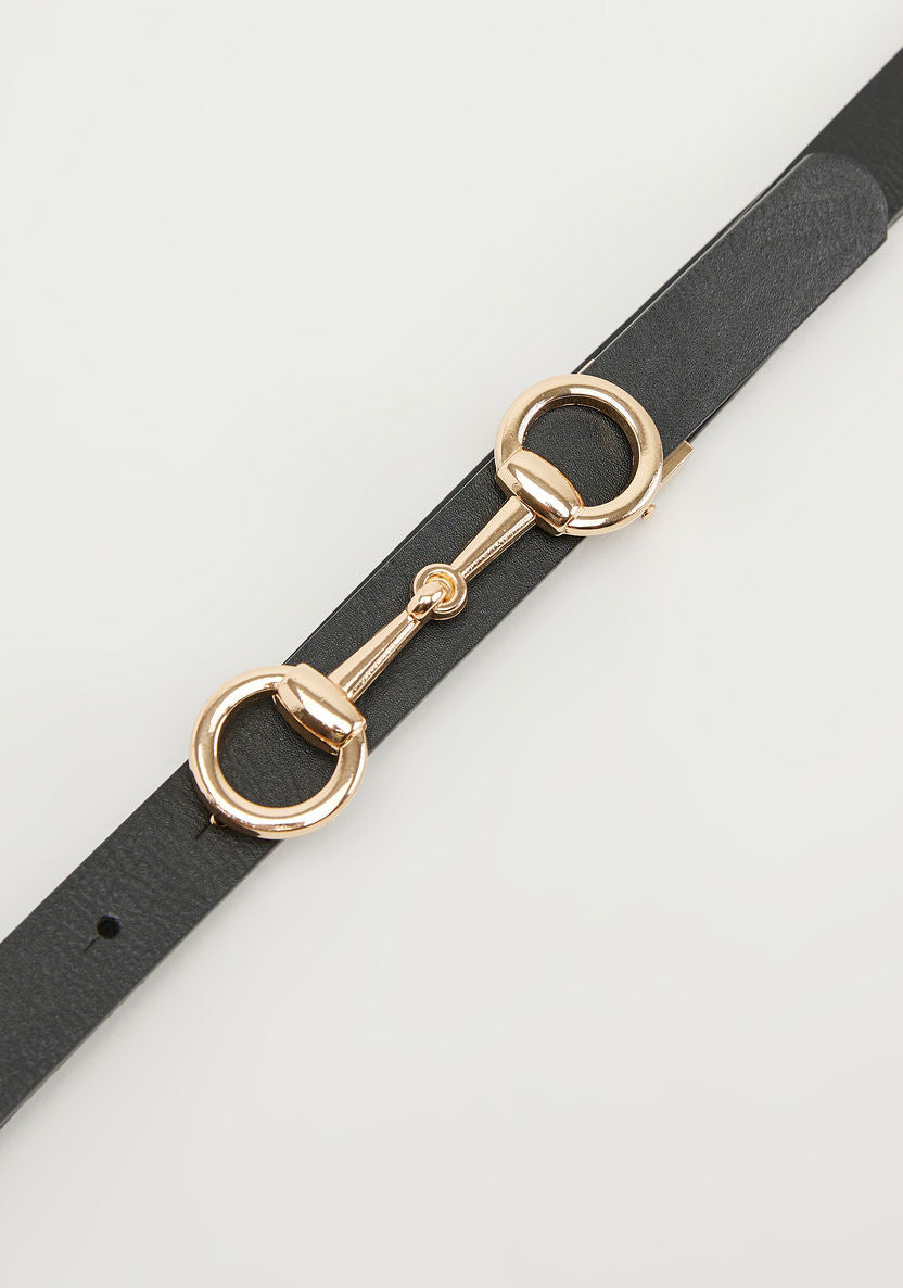 Gucci Black Leather Belt