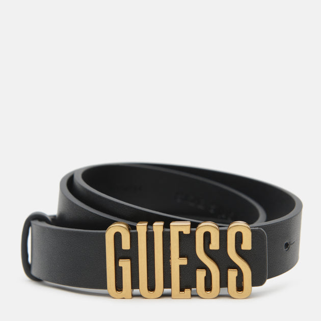 Guess Black Logo Belt