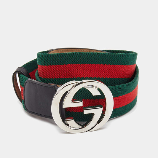 Gucci Green&Red Web Belt