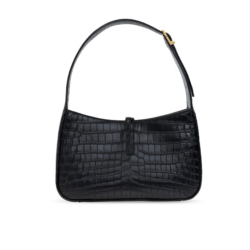 YSL Le 5 à 7 Croc-Embossed