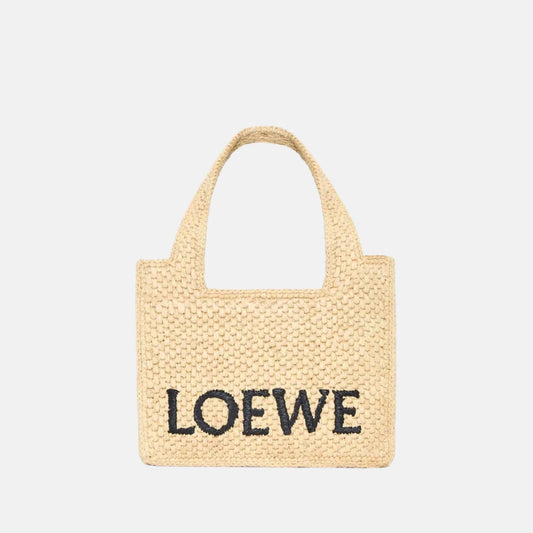 Loewe Square Raffia Bag