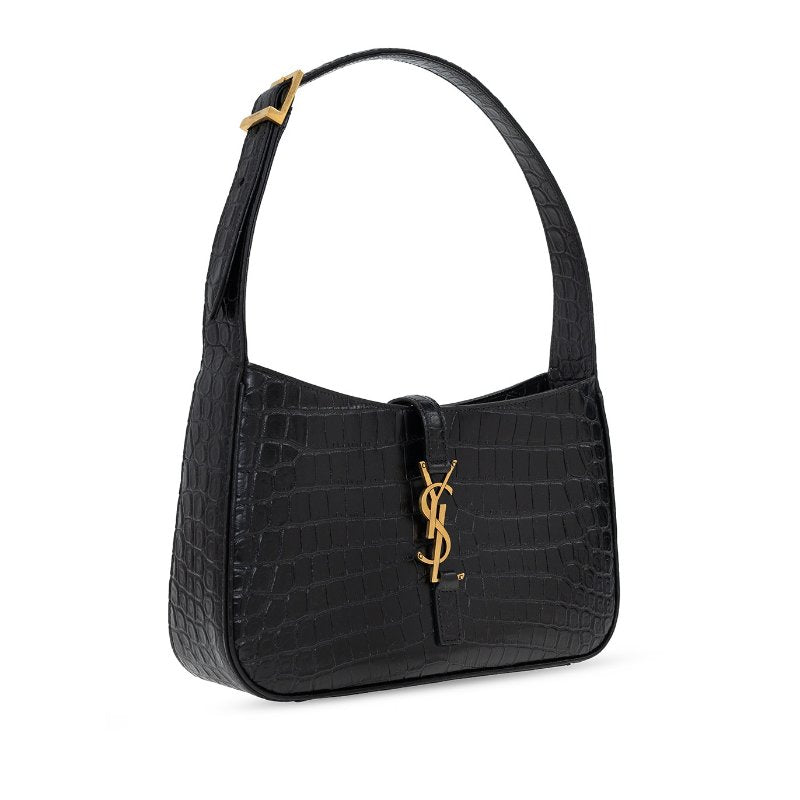 YSL Le 5 à 7 Croc-Embossed