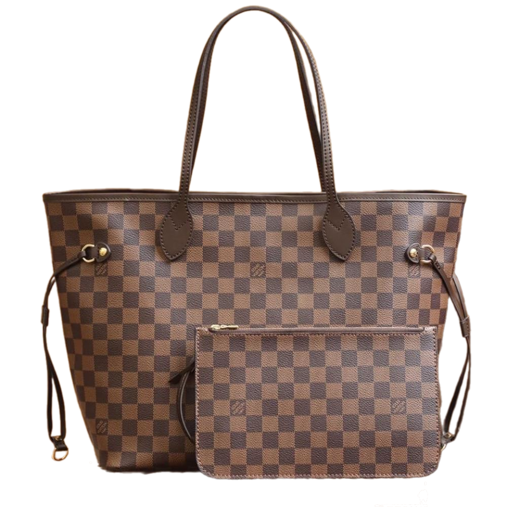 L.v Neverfull Damier Ebene