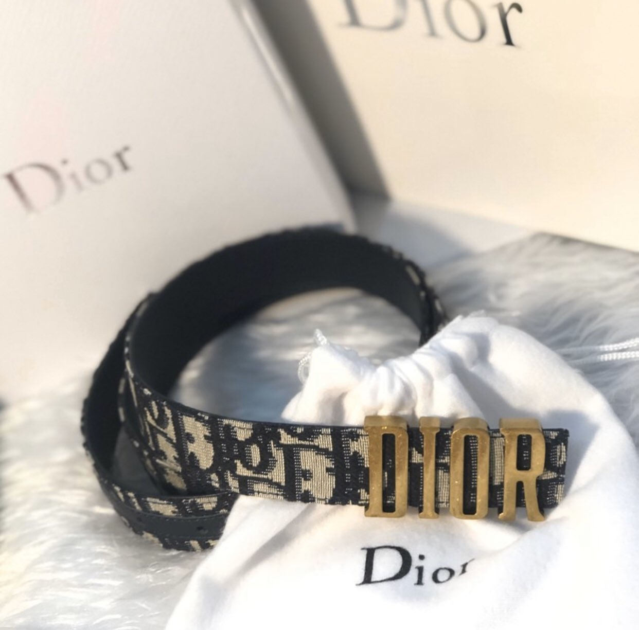 Dior Graffiti Belt