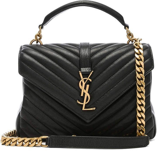 YSL BLACK QUILTED