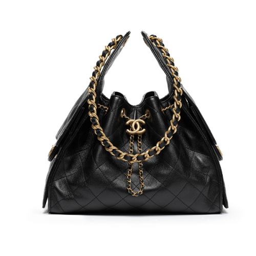 Chanel Black Bucket